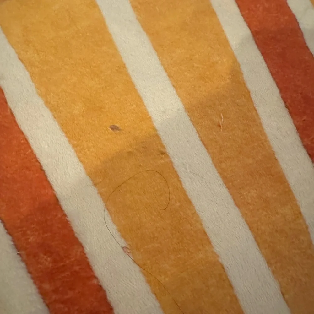 Orange and White Sunburst Tapestry